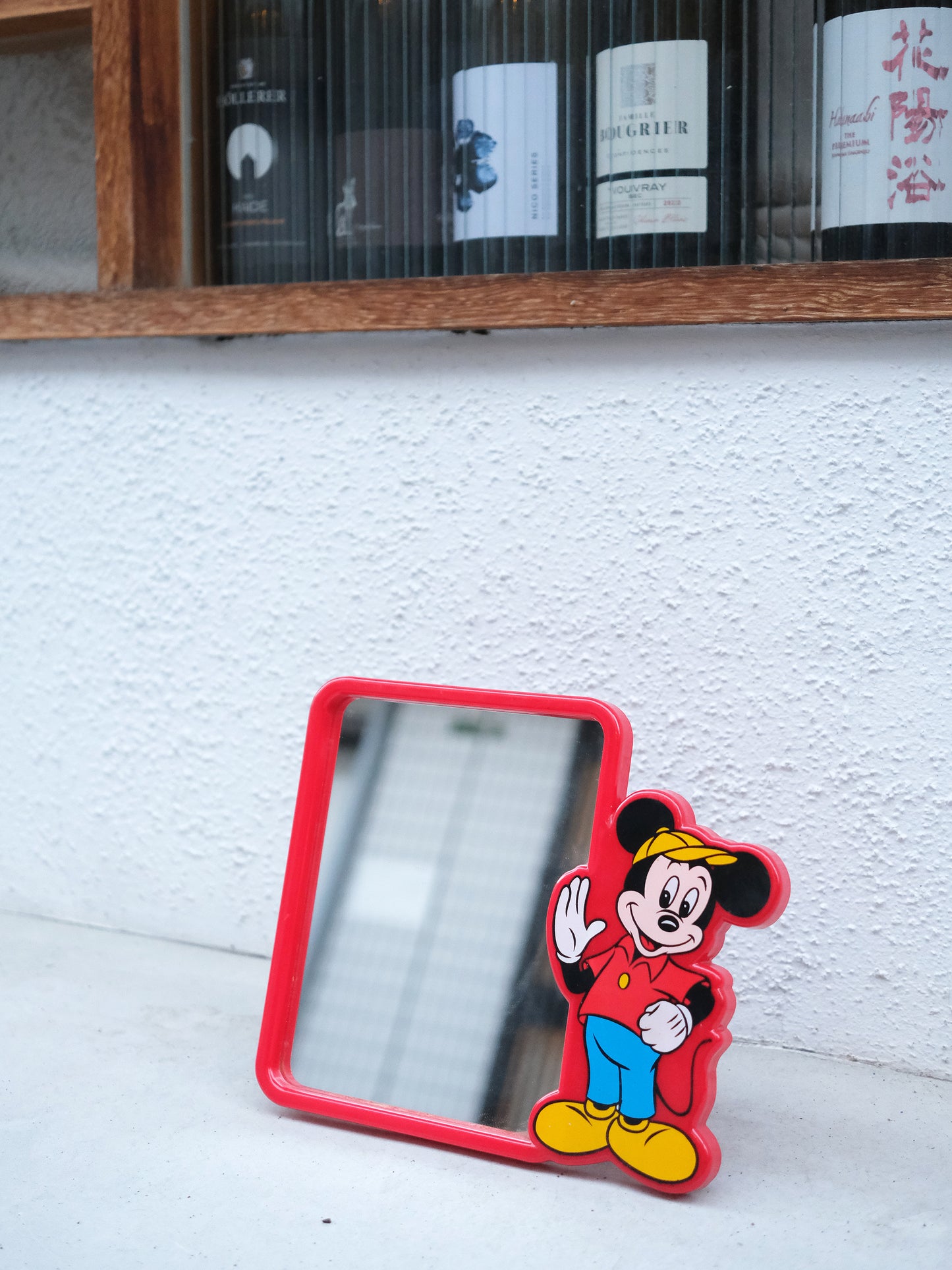 Disney Mickey Mouse 米奇老鼠 紅色 座檯 鏡子 Mirror