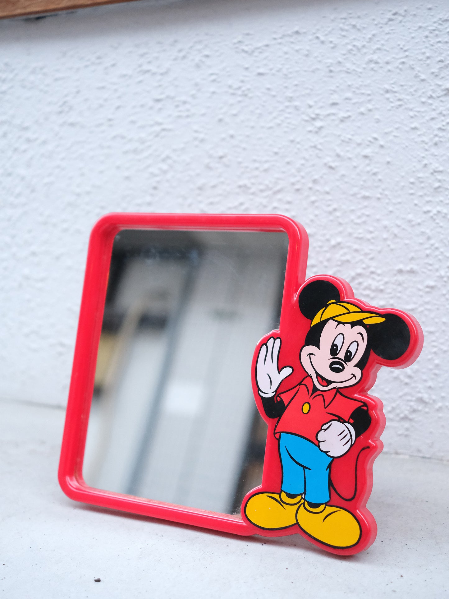 Disney Mickey Mouse 米奇老鼠 紅色 座檯 鏡子 Mirror