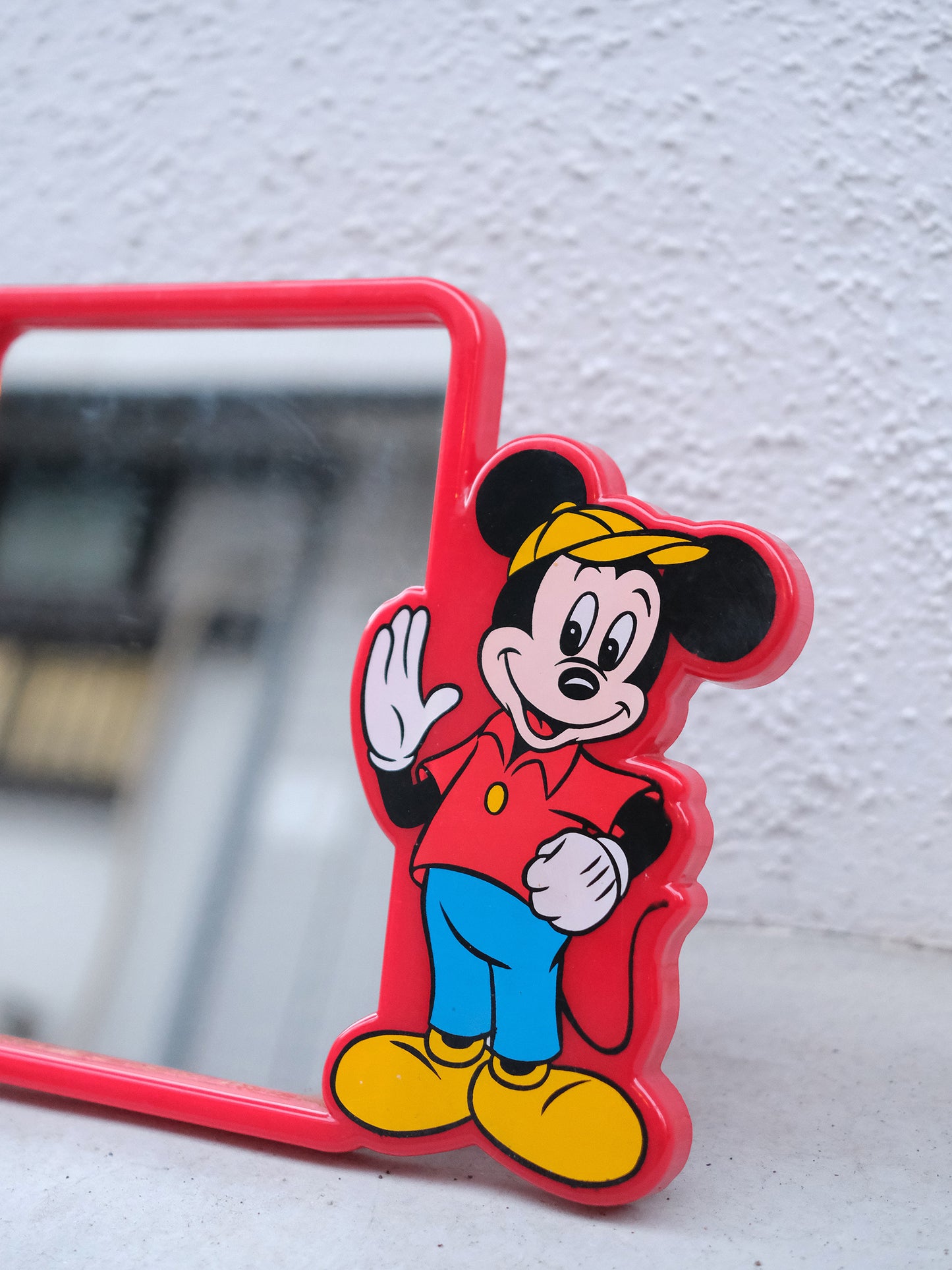 Disney Mickey Mouse 米奇老鼠 紅色 座檯 鏡子 Mirror