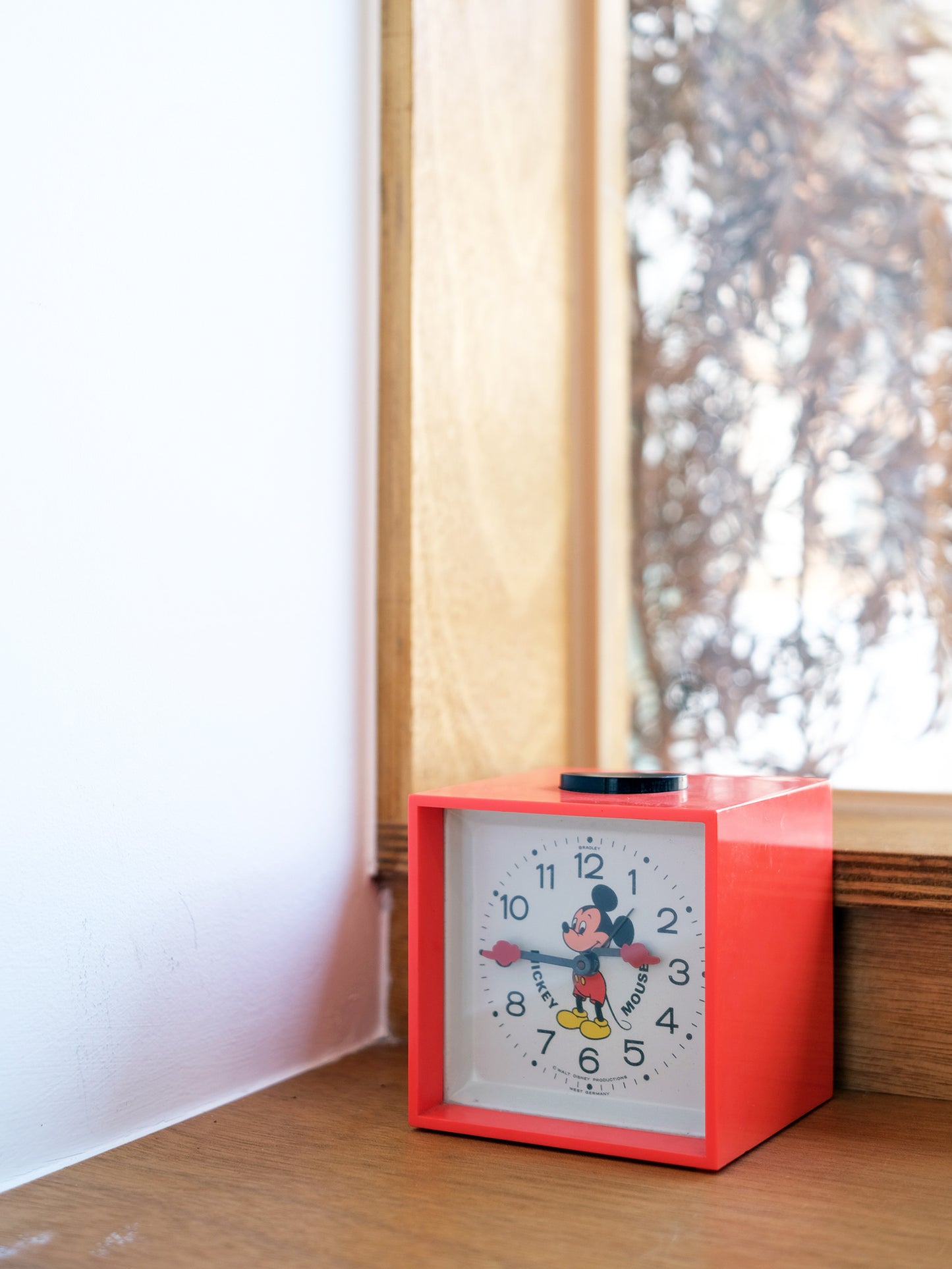 西德制 Bradley 米奇 Mickey Mouse 手動 上鏈式 時鐘