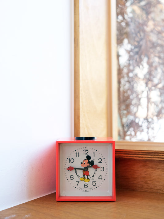 西德制 Bradley 米奇 Mickey Mouse 手動 上鏈式 時鐘