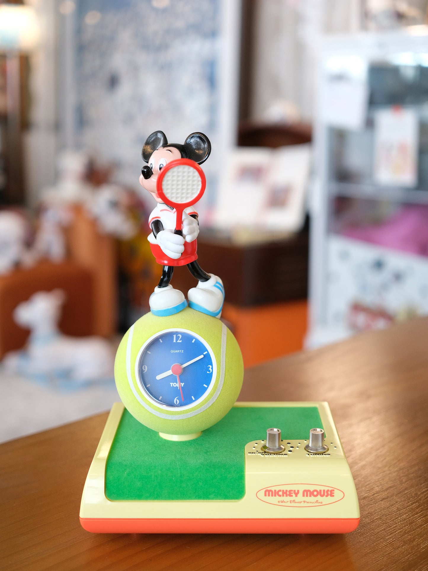 TOMY Disney 米奇老鼠 網球手 Alarm Clock Radio 收音機 鬧鐘