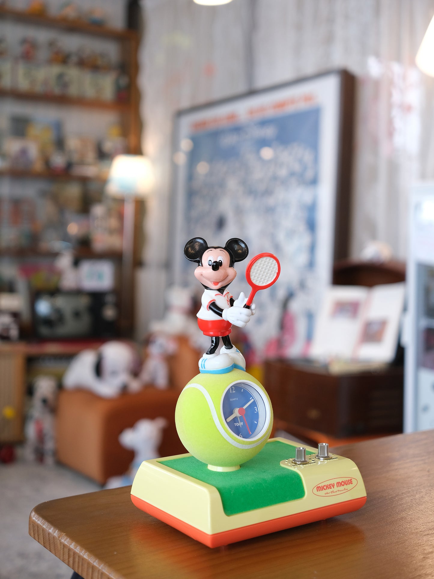 TOMY Disney 米奇老鼠 網球手 Alarm Clock Radio 收音機 鬧鐘