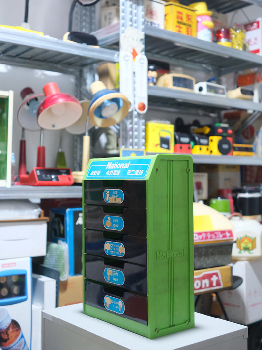 70's National 樂聲牌 電球 燈泡 店頭 展示櫃 小物 收納櫃