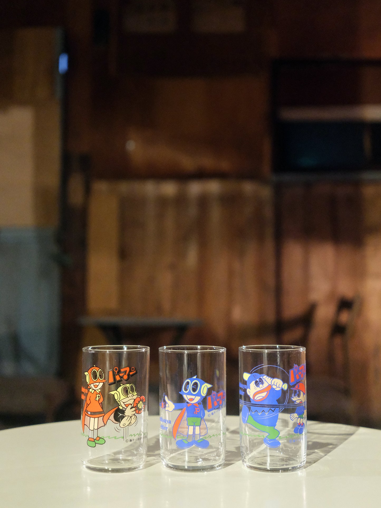 日本 三矢蘇打 藤子·F·不二雄 神奇小子 玻璃水杯 3個 套裝