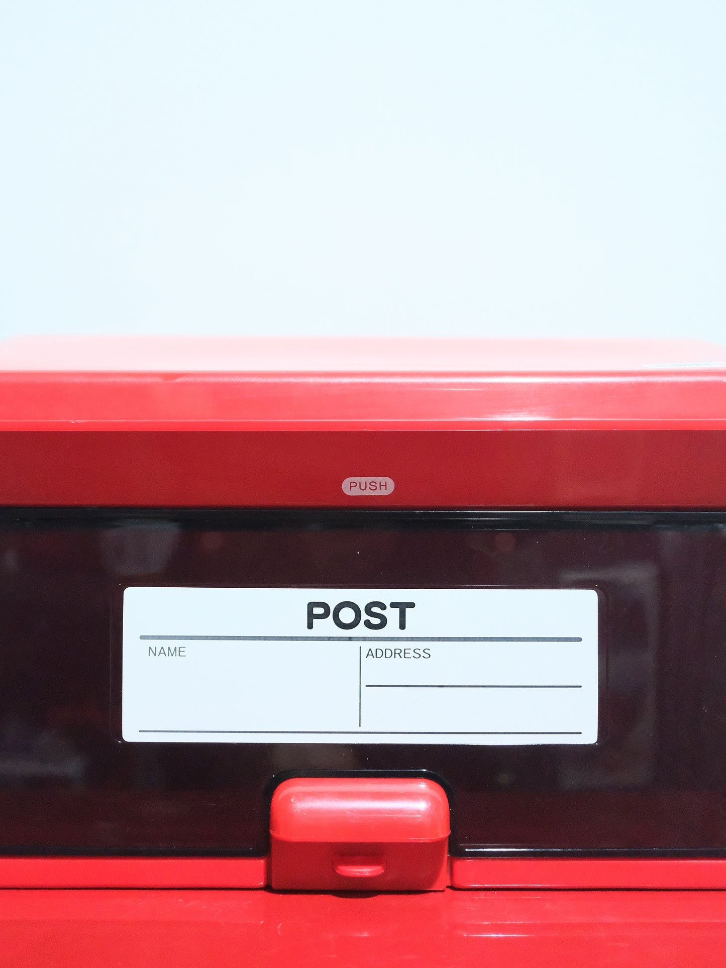 全新品 日本 Iris Ohyama 紅色 塑膠製 家用 郵便箱 郵箱 收納盒 Mail Box
