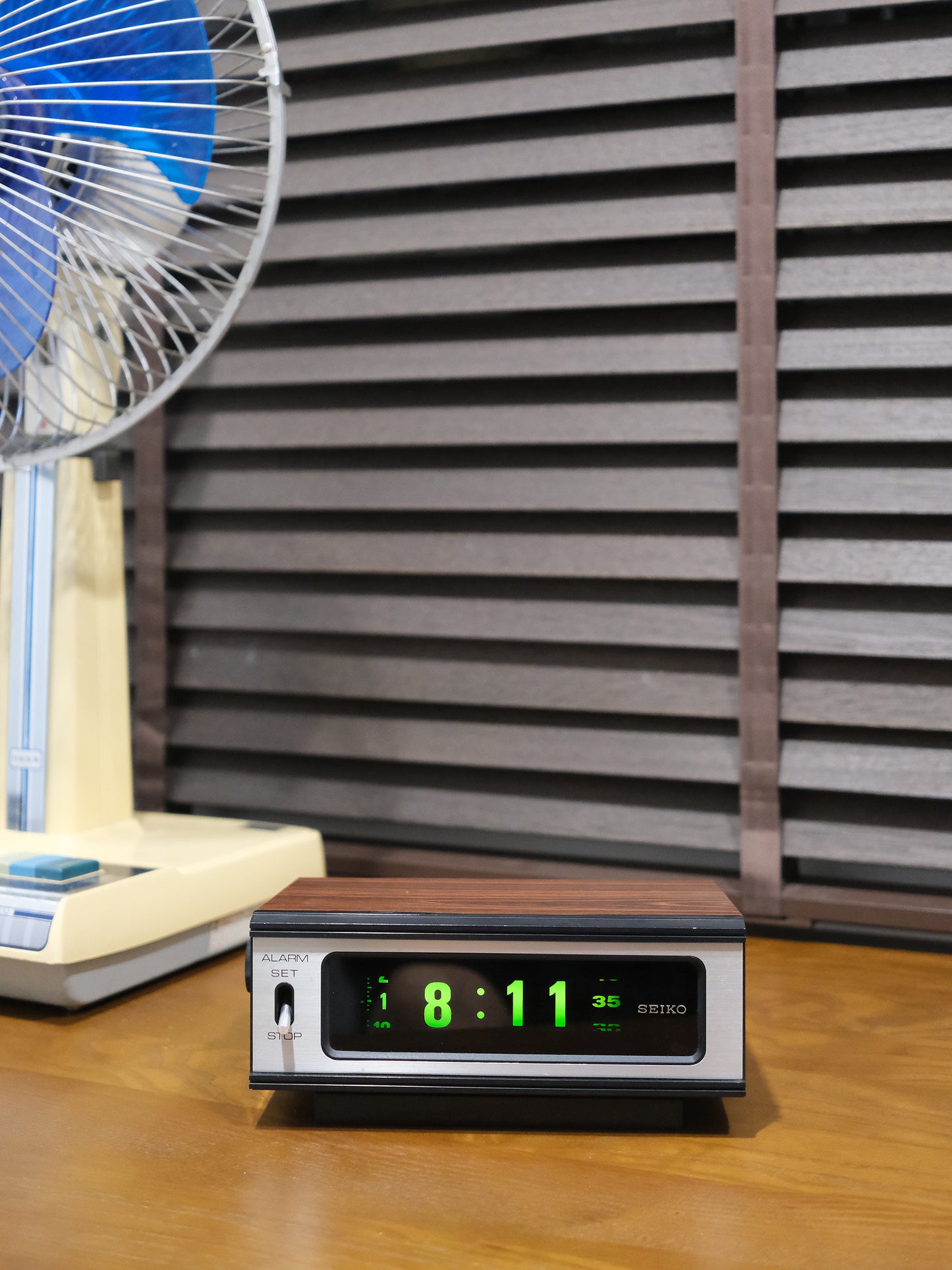 精工 Seiko DL-406B Digital Flip Clock 木紋 底片 翻頁鐘
