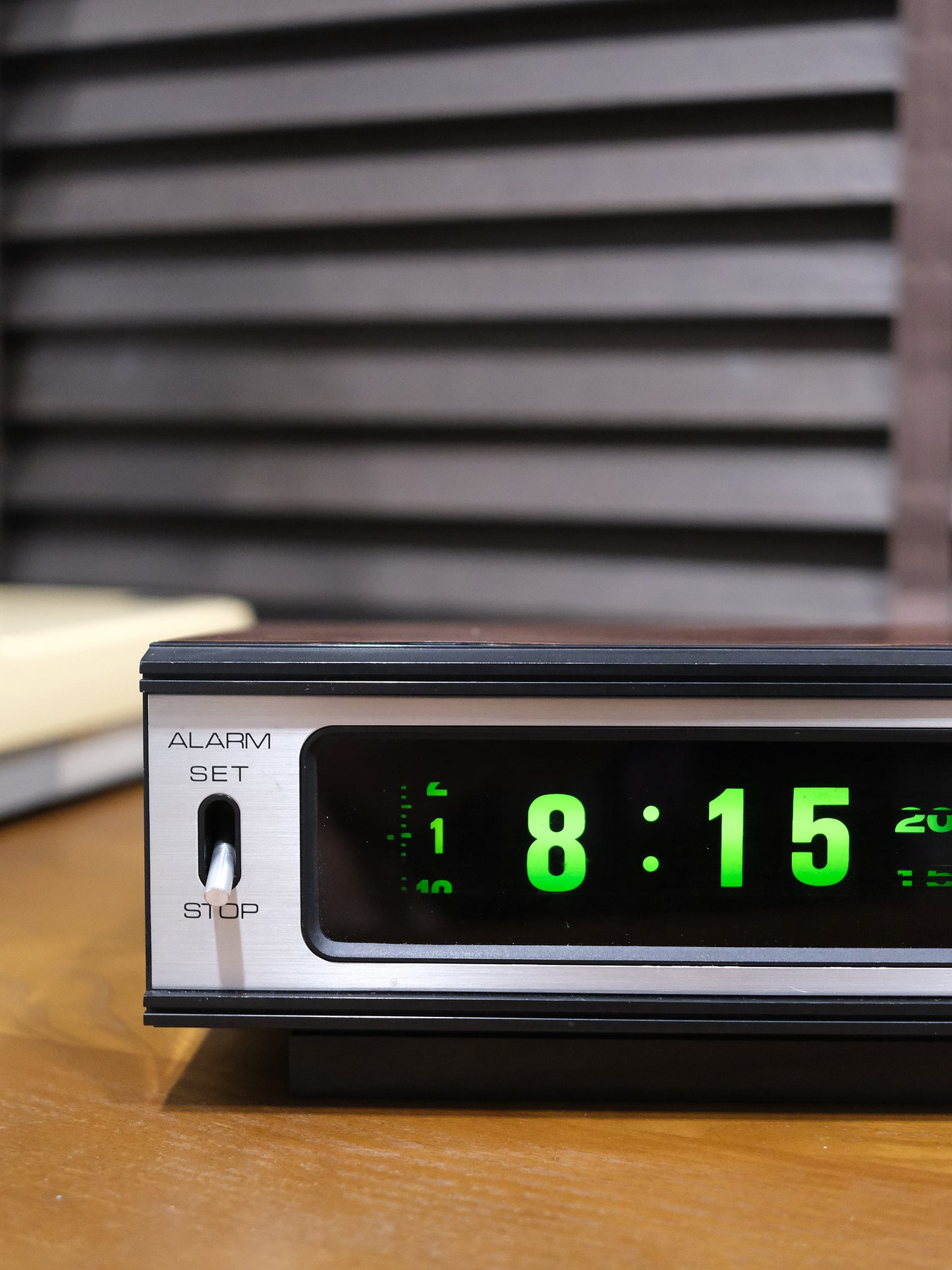 精工 Seiko DL-406B Digital Flip Clock 木紋 底片 翻頁鐘