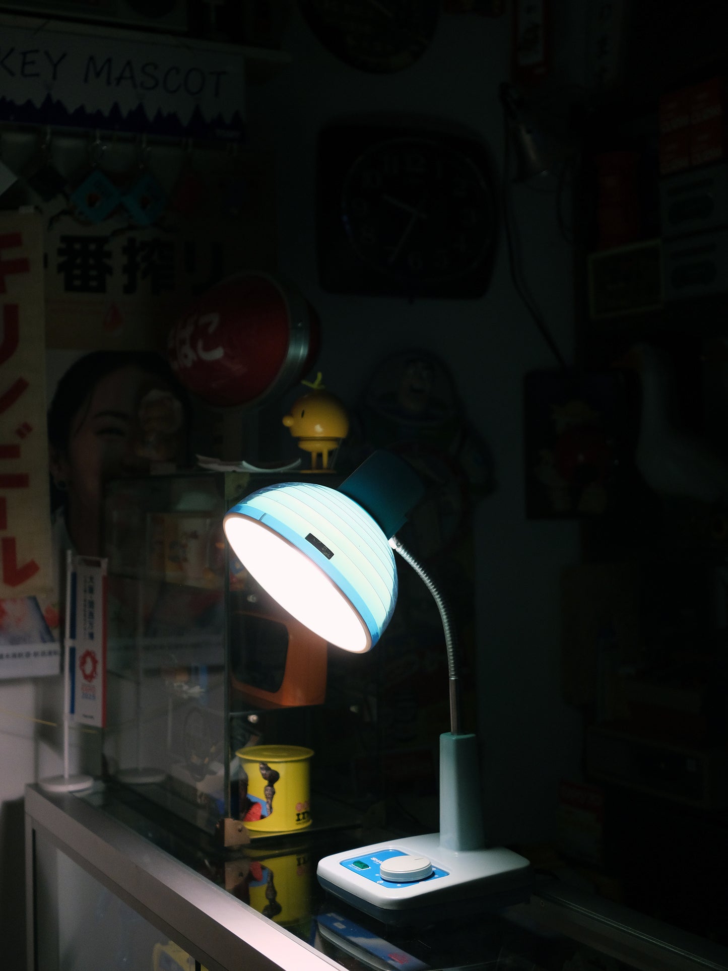日本制 Sharp 聲寶 LS-930 Green Lamp 粉藍色 白熱 擡燈
