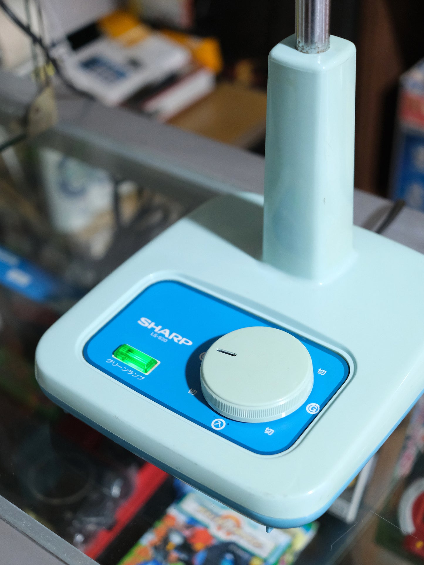 日本制 Sharp 聲寶 LS-930 Green Lamp 粉藍色 白熱 擡燈