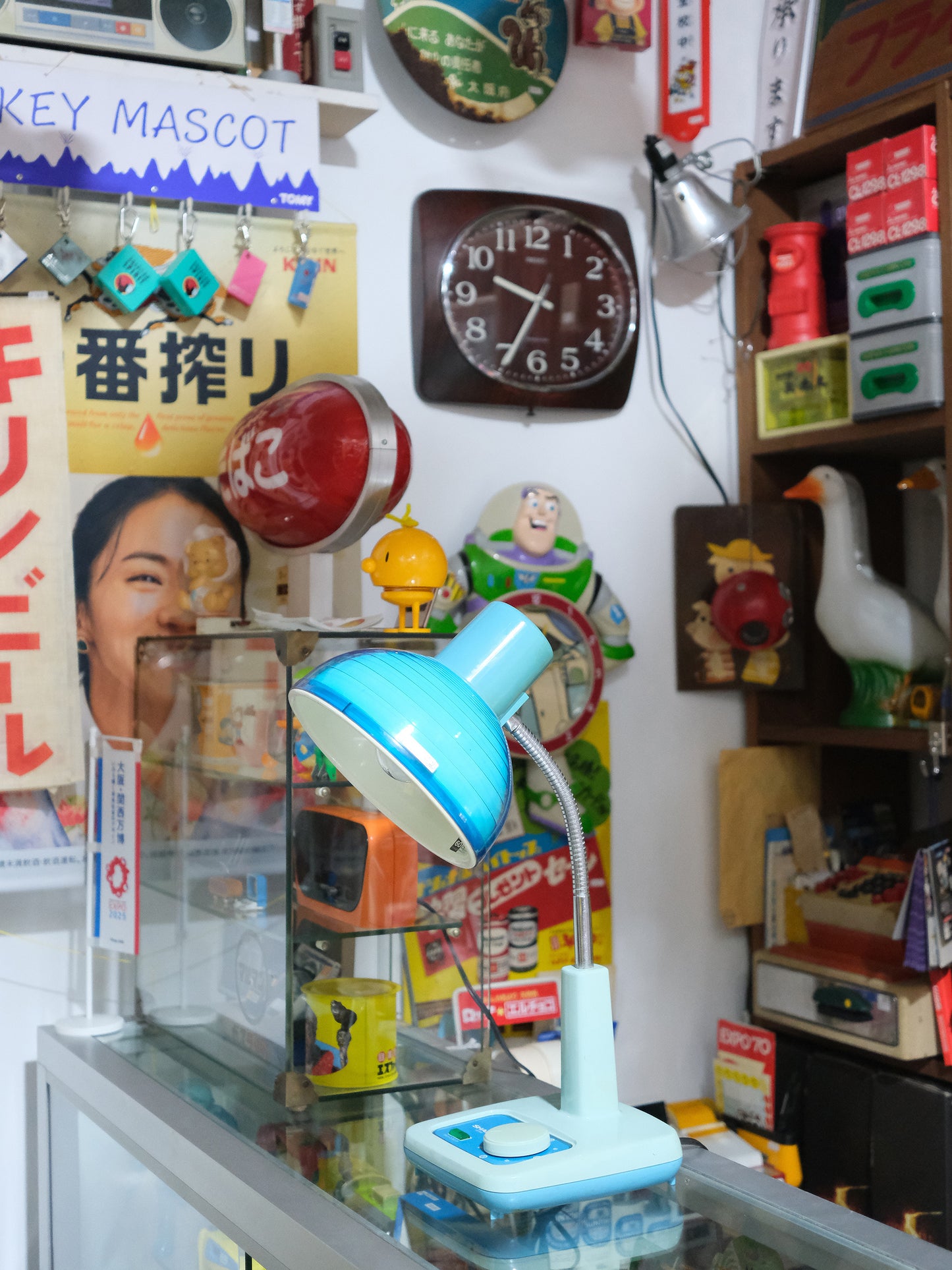 日本制 Sharp 聲寶 LS-930 Green Lamp 粉藍色 白熱 擡燈