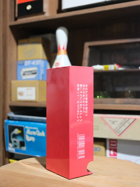 日本 昭和 店頭用 たばこ 香煙 鍍錫板製 收納盒 全紅色 Tobacco Storage Box