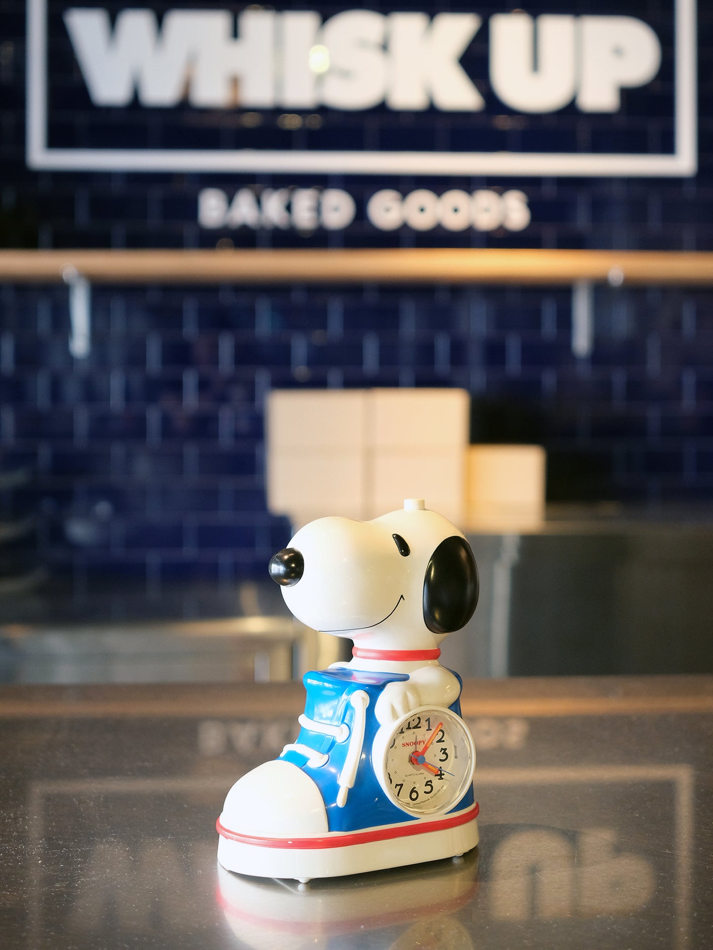 日本 80's Citizen Snoopy 史努比 電池 時計 鬧鐘 Alarm Clock