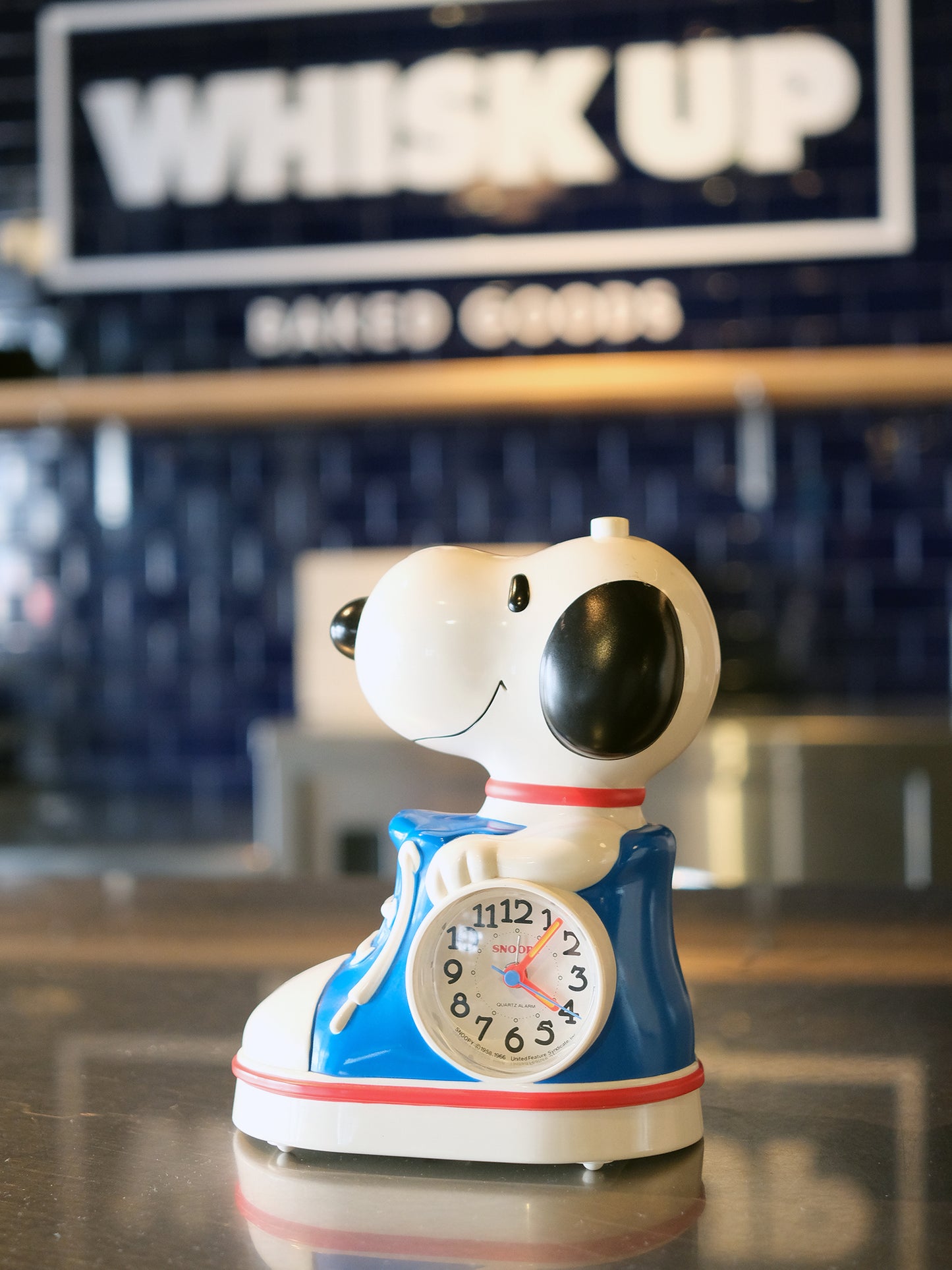 日本 80's Citizen Snoopy 史努比 電池 時計 鬧鐘 Alarm Clock