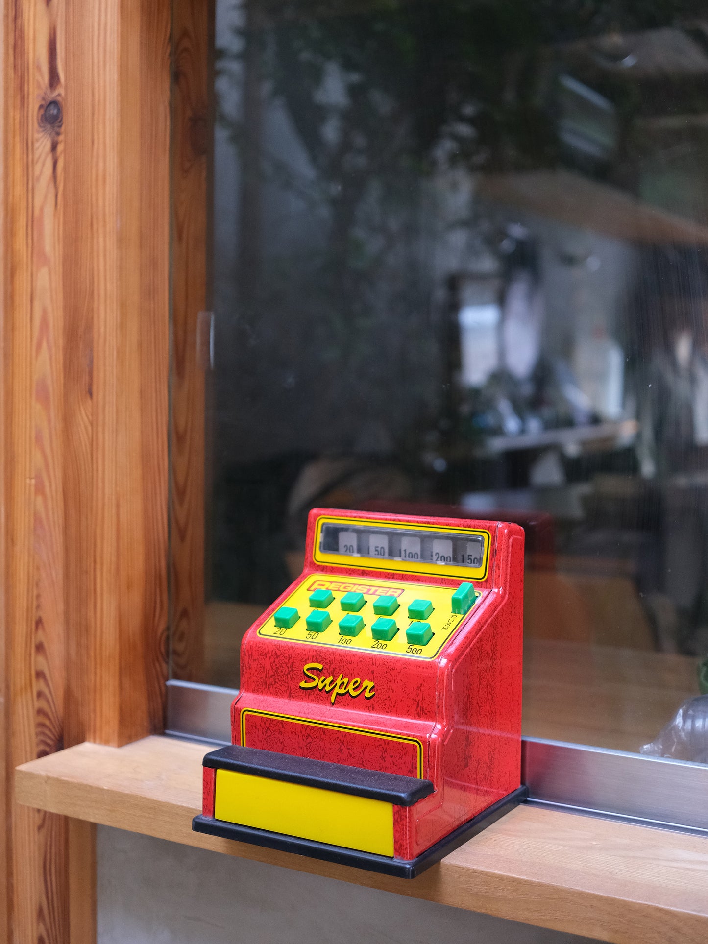 日本制 昭和 70‘s Big Super Register 收銀機 鐵皮 舊玩具