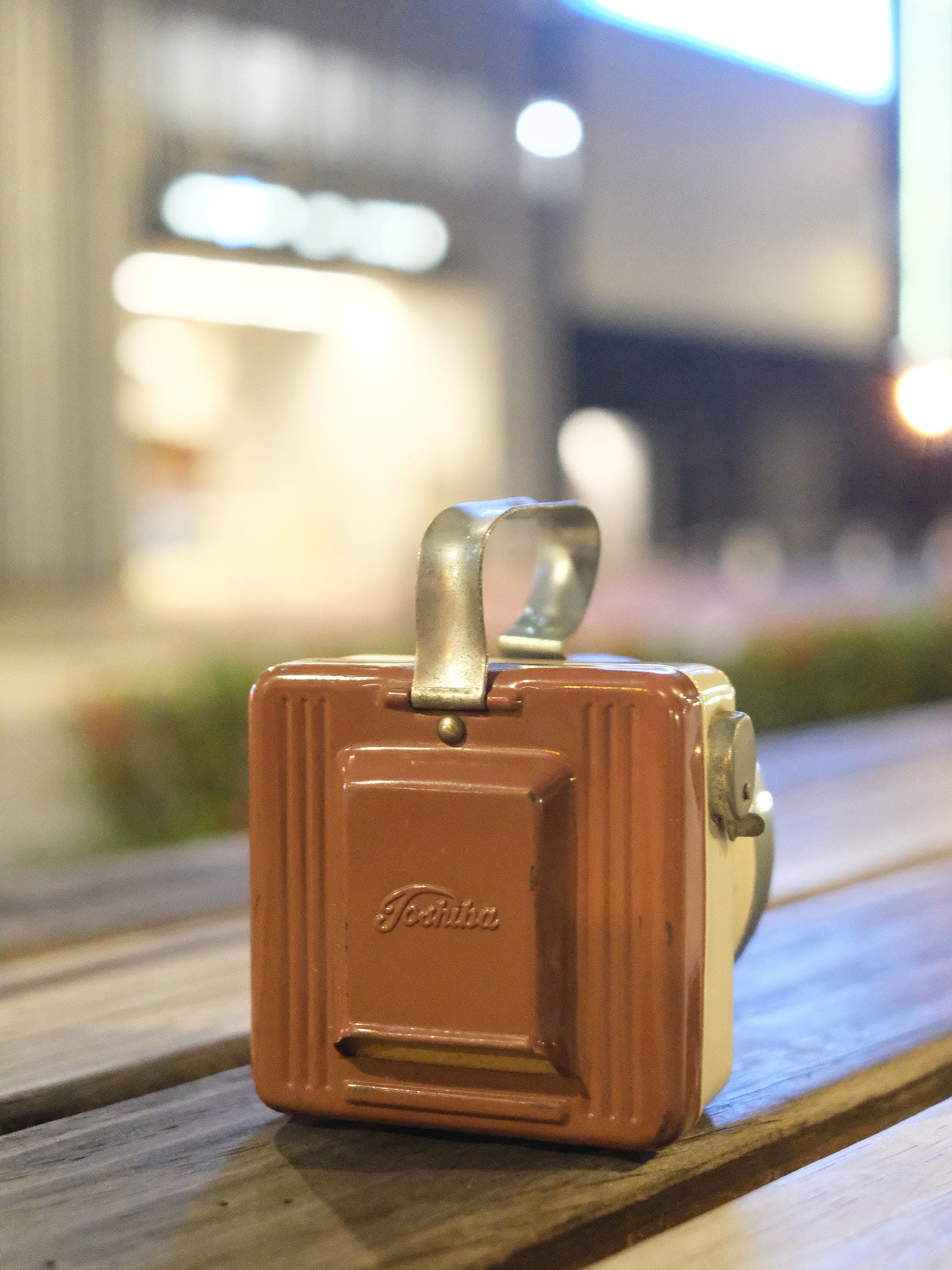 日本制 60’s Toshiba 東芝 HP-27 懷舊 鐵製 戶外 單車 手提燈 電筒 Light Torch