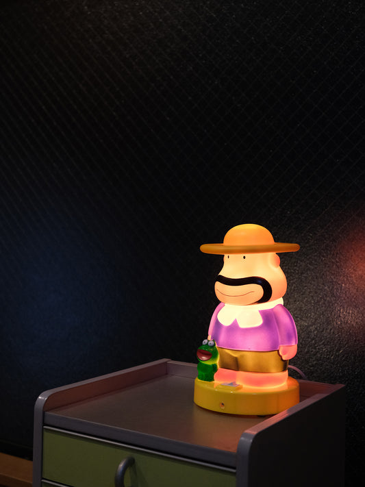 非売品 明治 Meiji カール 30週年 卡路叔叔 座擡 房間 感應燈