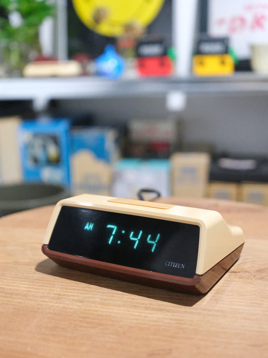 日本制 昭和 Citizen 星辰 5RD605 Digital Alarm Clock 電子 鬧鐘 時計
