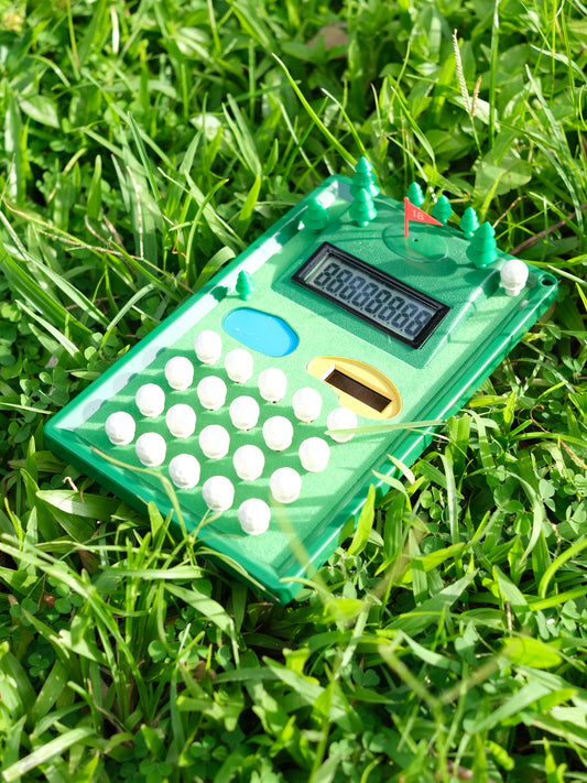 台灣制 Golf 高爾夫球場型 計數機 電卓 Golf Calculator