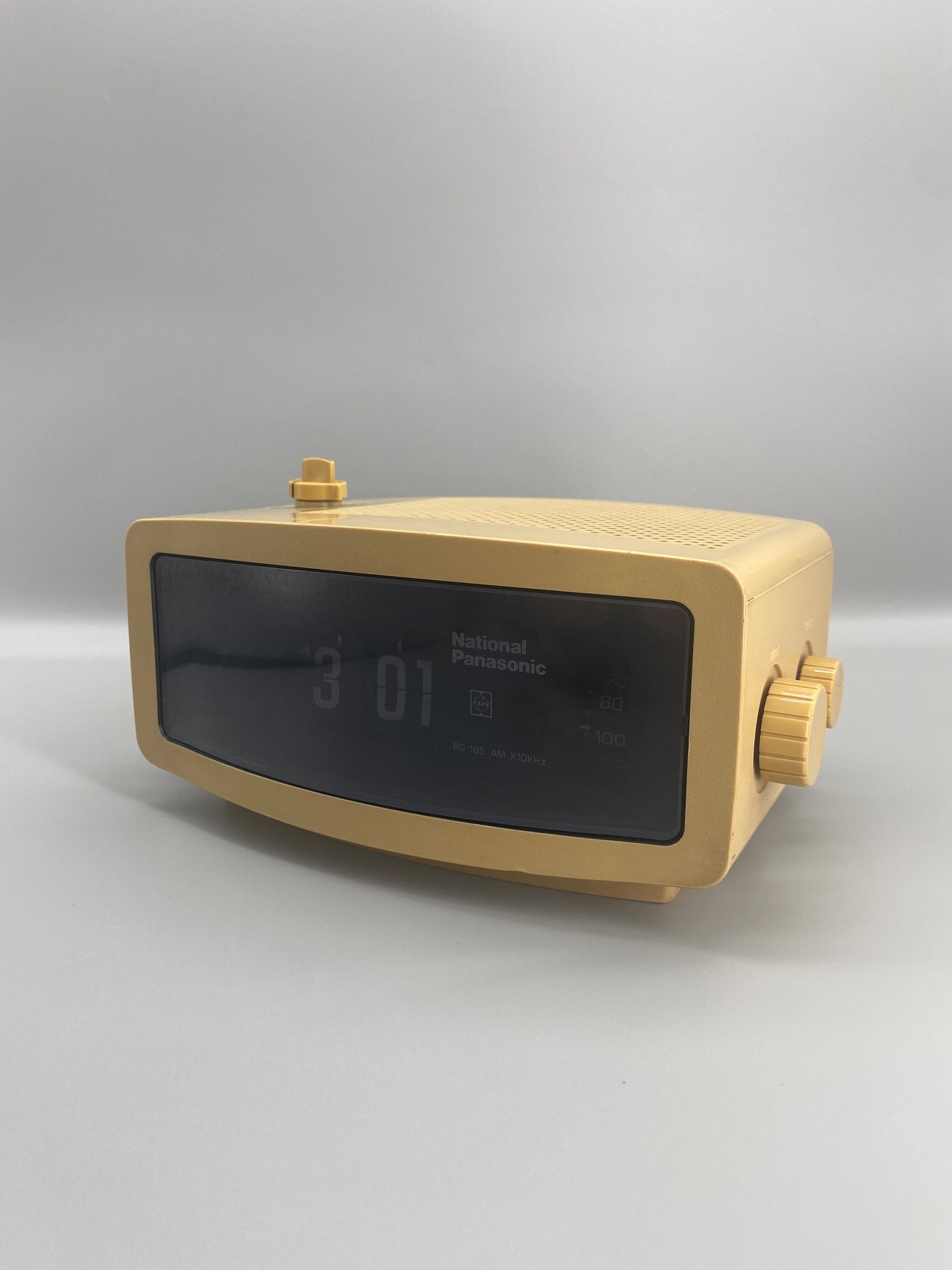 日本制 70s National Panasonic RC-185 AM Radio Alarm Flip Clock 收音機 翻頁鐘
