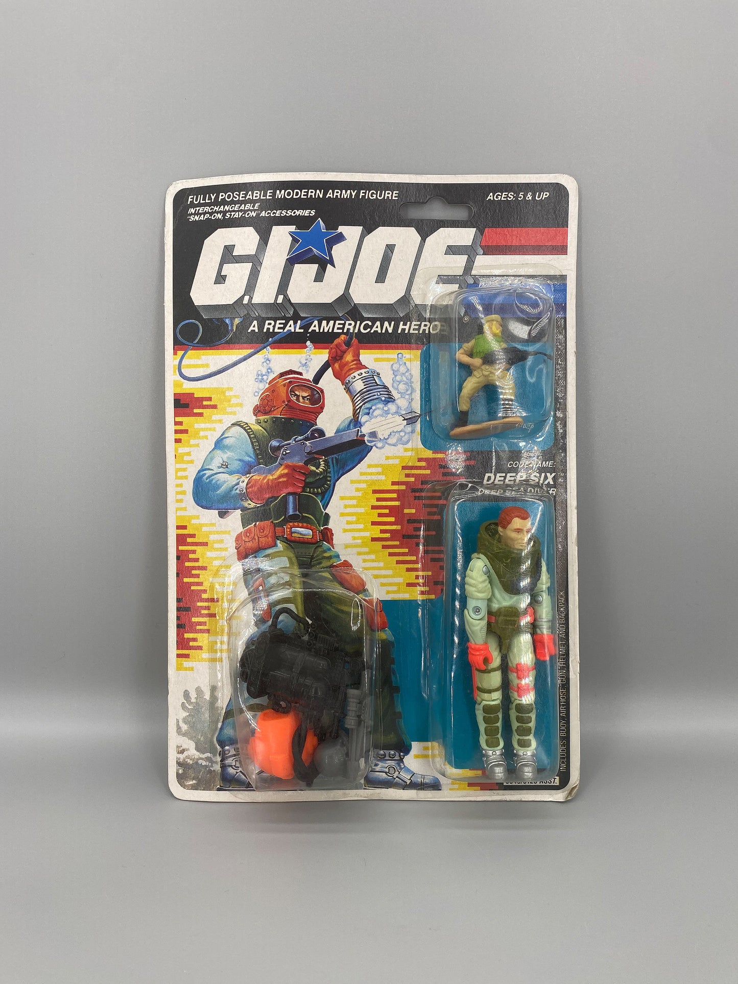 Hasbro 1988 Gi Joe Deep Six Deep Sea Diver Action Figure