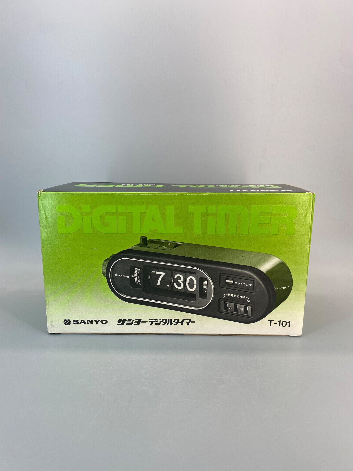 日本制 70s Sanyo T-101 Digital Timer Flip Clock 翻頁鐘 有盒