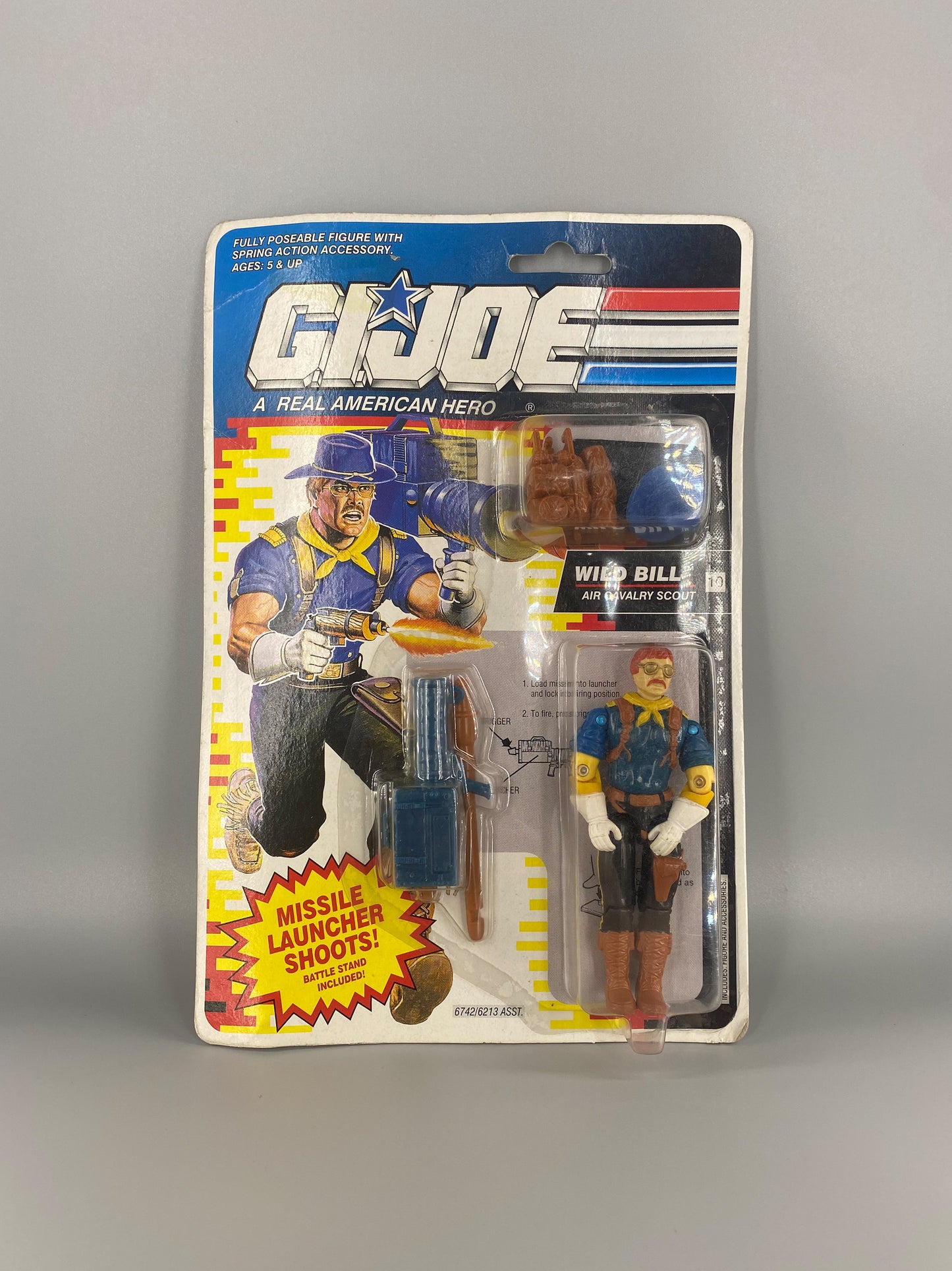 Hasbro 1991 Gi Joe Wild Bill Air Cavalry Scout Action Figure
