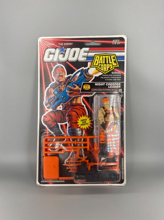Hasbro 1992 Gi Joe Night Creeper Leader Cobra Ninja Supreme Master Action Figure