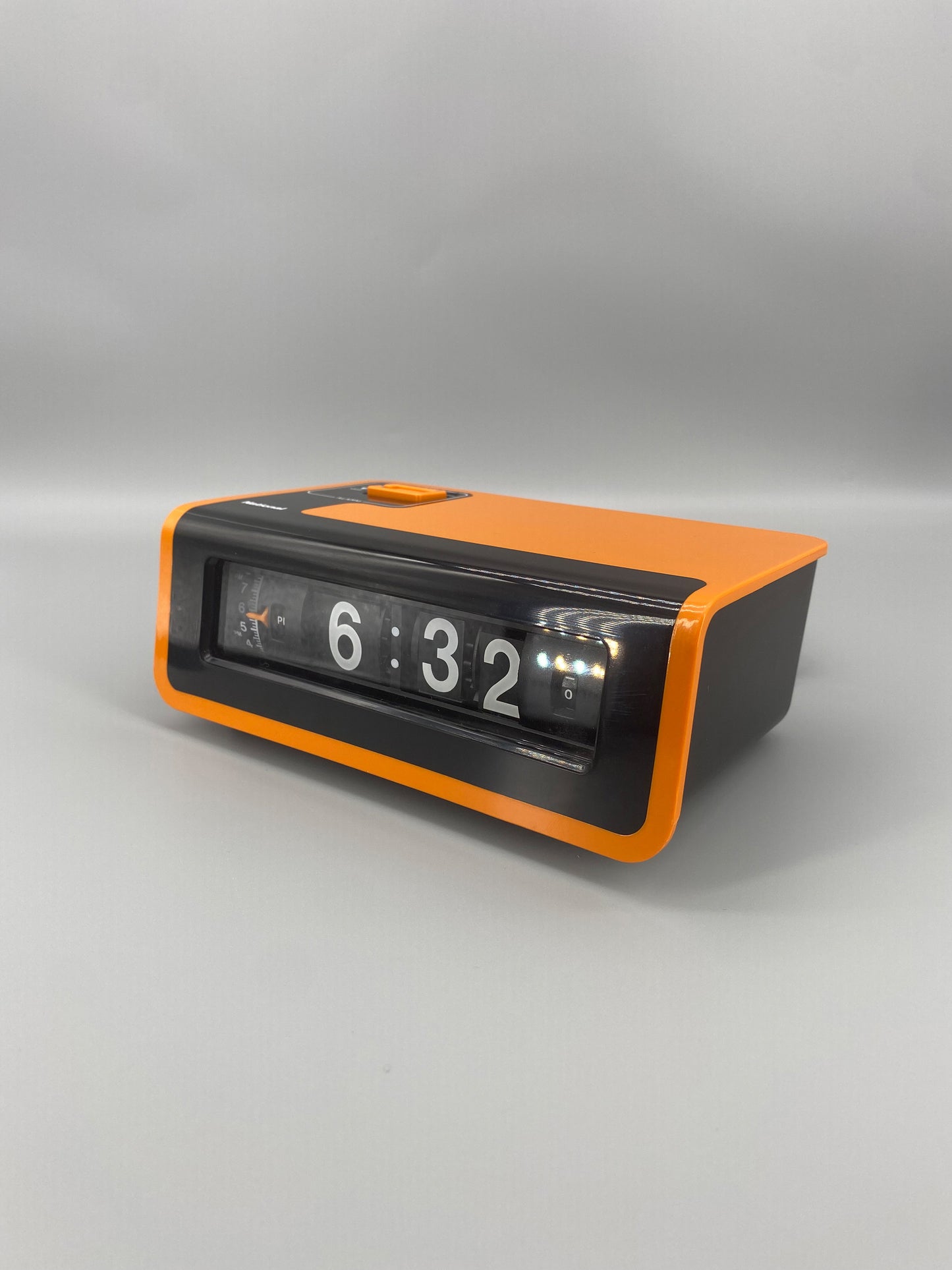 日本制 70s National TG02 Alarm Flip Clock 翻頁鐘 橙色 有盒