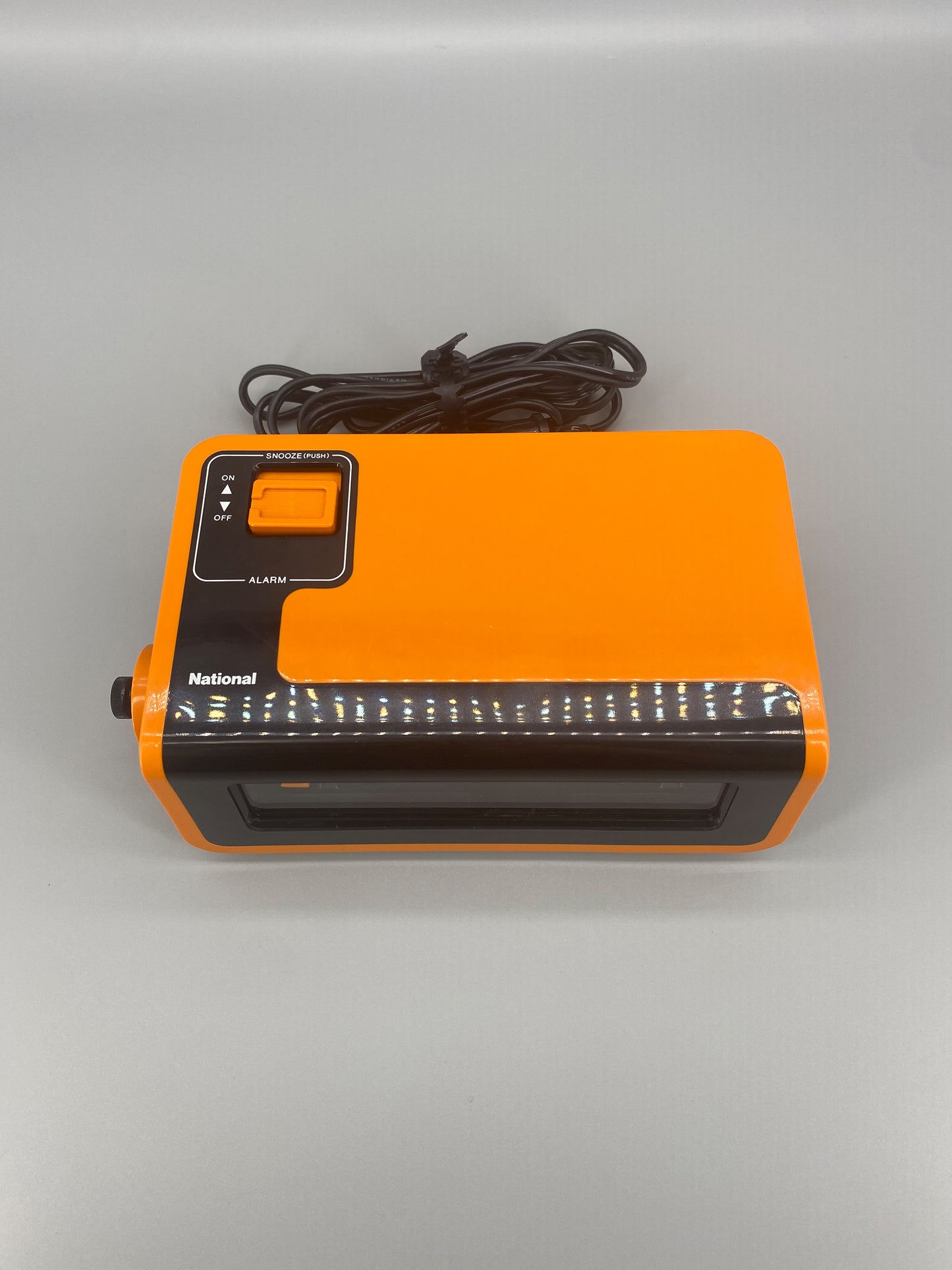 日本制 70s National TG02 Alarm Flip Clock 翻頁鐘 橙色 有盒