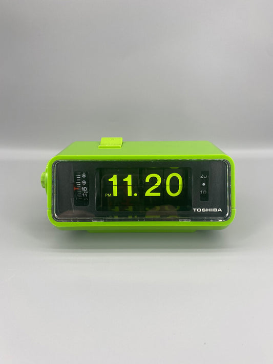 日本制 70s Toshiba 東芝 TCM-953 Alarm Flip Clock 翻頁鐘