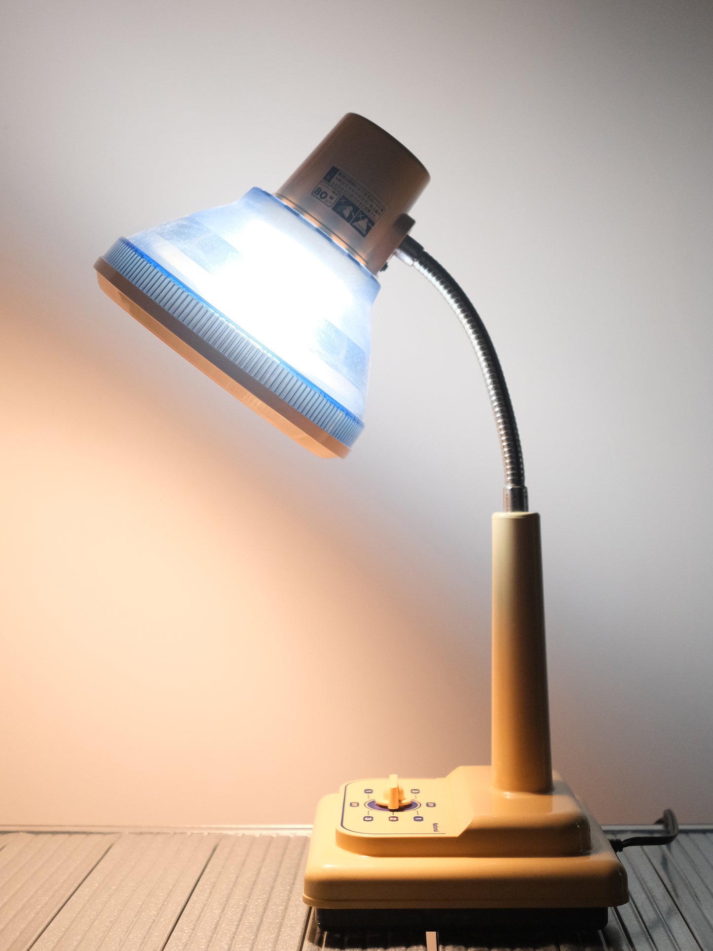 日本制 昭和 National LB-857-B 旋鈕式 白熱 三段光 擡燈 Table Light Lamp