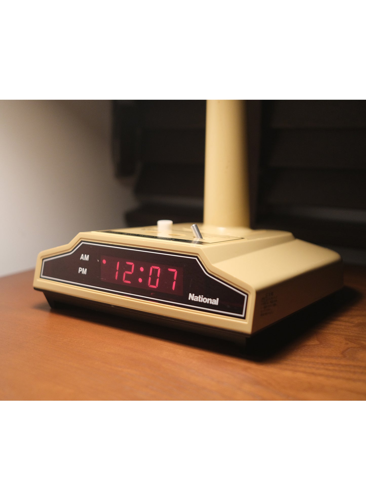日本制 松下電器 National LB-601 米色 白熱 電子閙鐘 擡燈 Alarm Clock Lamp