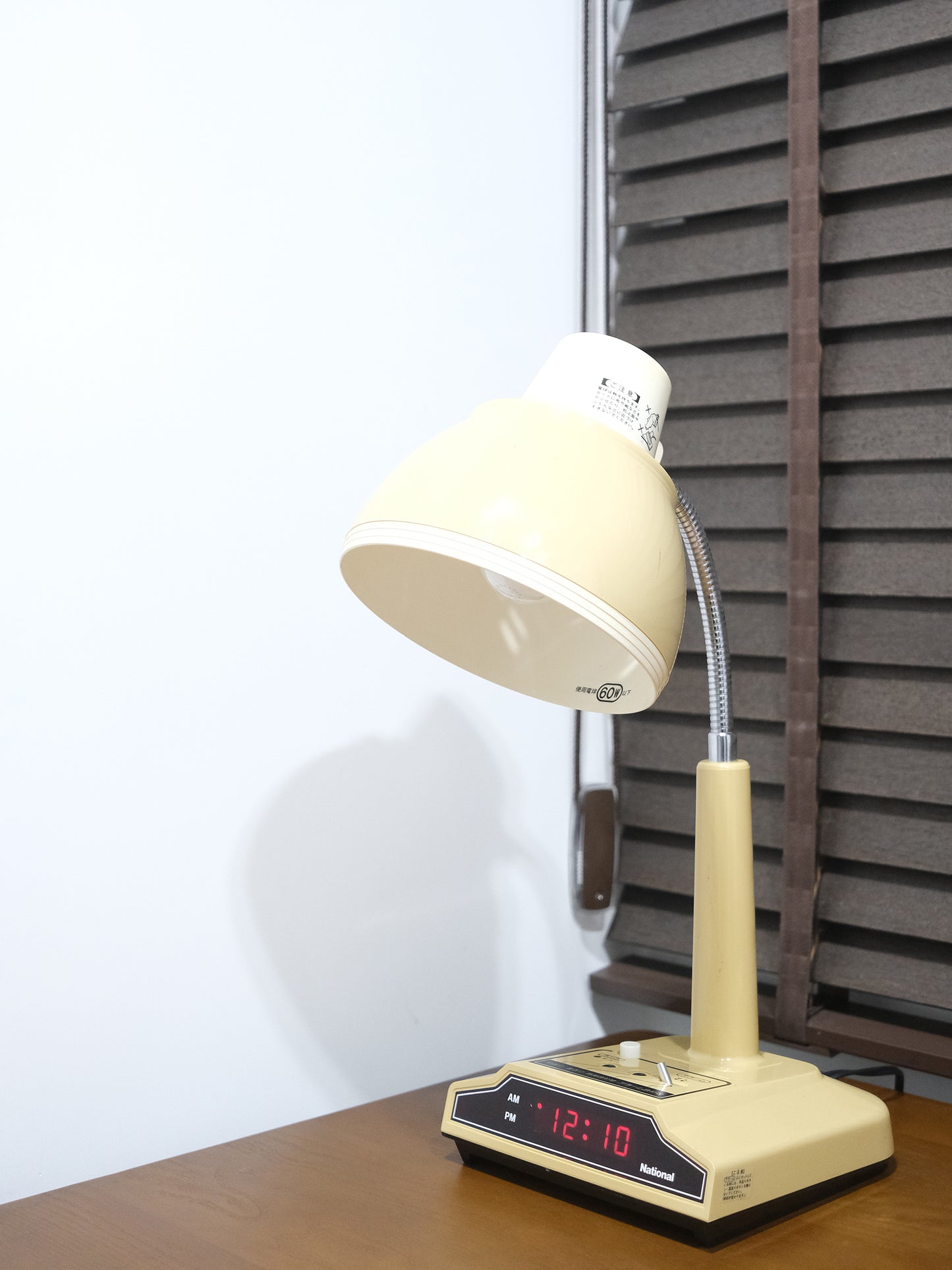日本制 松下電器 National LB-601 米色 白熱 電子閙鐘 擡燈 Alarm Clock Lamp