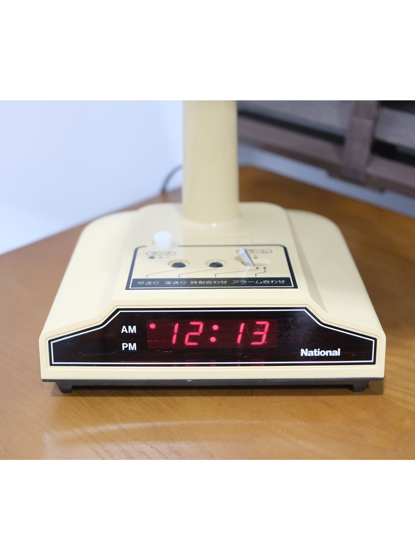 日本制 松下電器 National LB-601 米色 白熱 電子閙鐘 擡燈 Alarm Clock Lamp