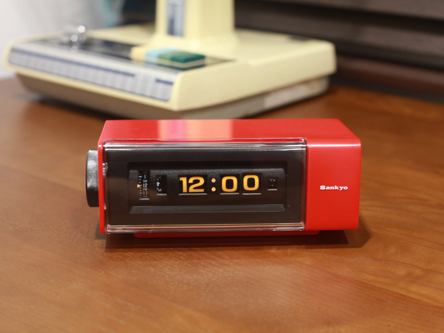 全新品 日本制 70s Sankyo DT-162 Digital Alarm Flip Clock 翻頁鐘 有盒