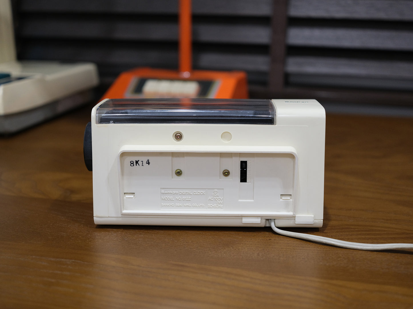 日本制 70s Sankyo DT-162 Digital Alarm Flip Clock 翻頁鐘 白色