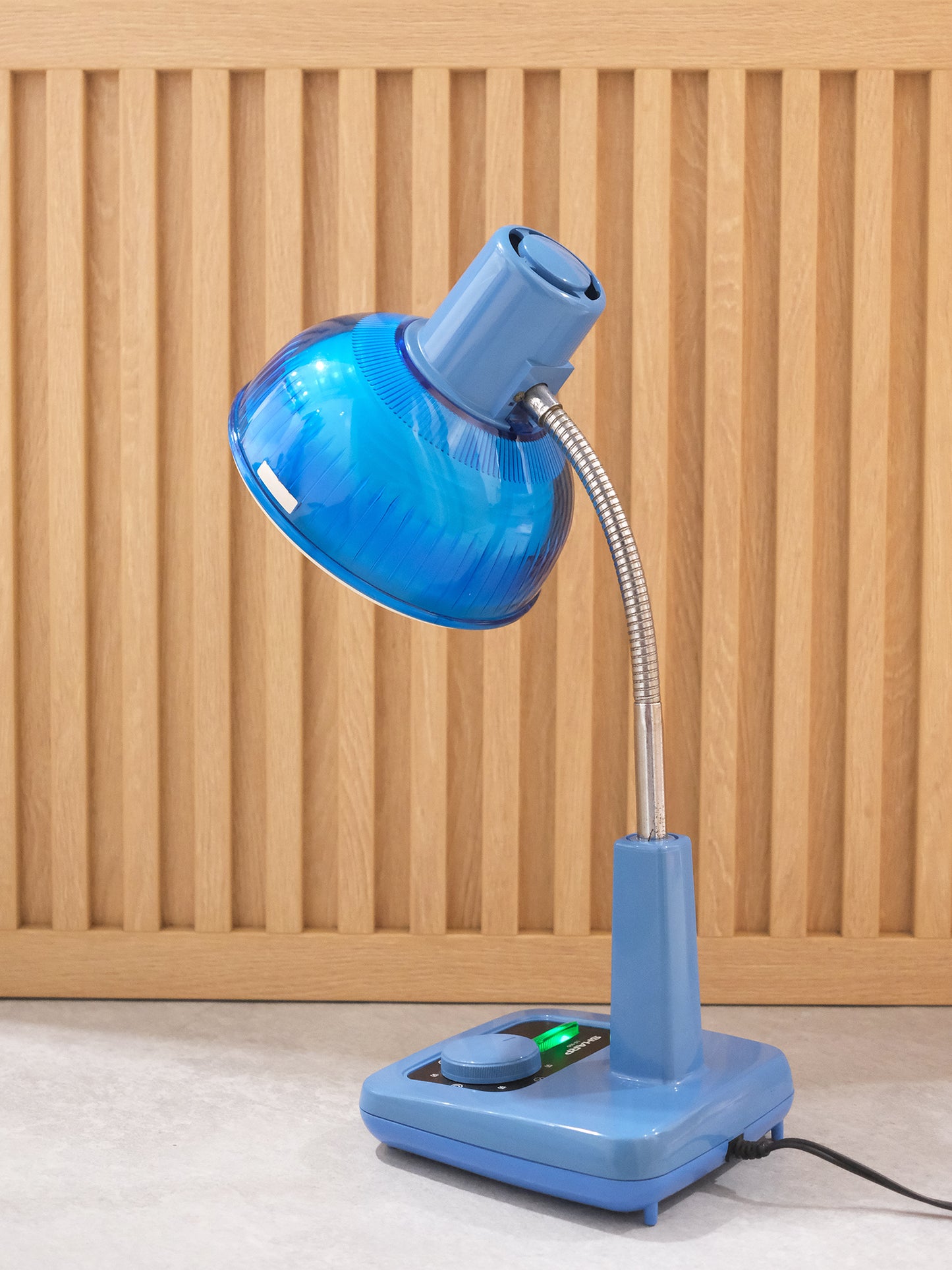 日本制 昭和 Sharp 聲寶 LS-920 Green Lamp 藍色 白熱 擡燈 Table Light
