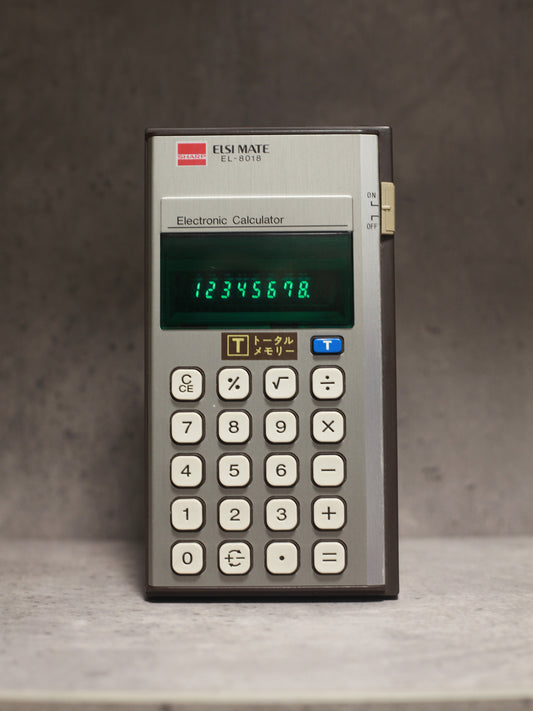 日本制 Sharp EIsi Mate EL-8018 VFD Electronic Calculator 營光管 計數機 電卓