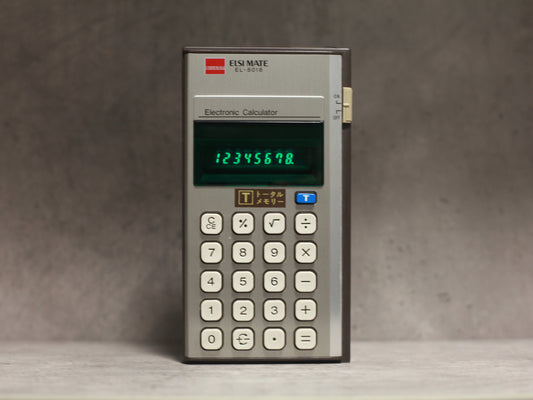 日本制 Sharp EIsi Mate EL-8018 VFD Electronic Calculator 營光管 計數機 電卓