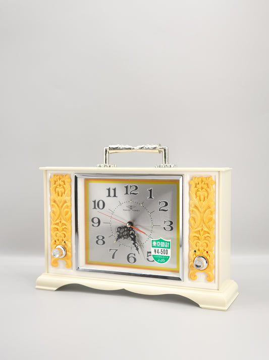 日本制 70s 東京時計 山路 上鏈式 華麗 音樂 鬧鐘 時鐘 Alarm Clock