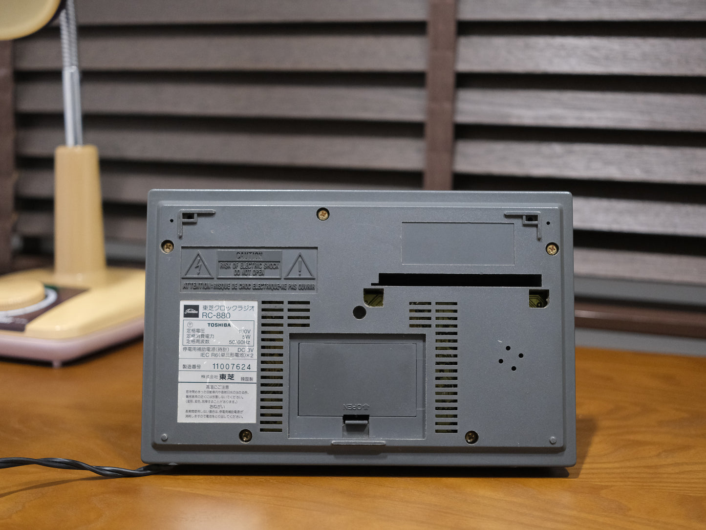 日本 Toshiba 東芝 RC-880 Dual Alarm Radio Clock 電子 收音機 鬧鐘