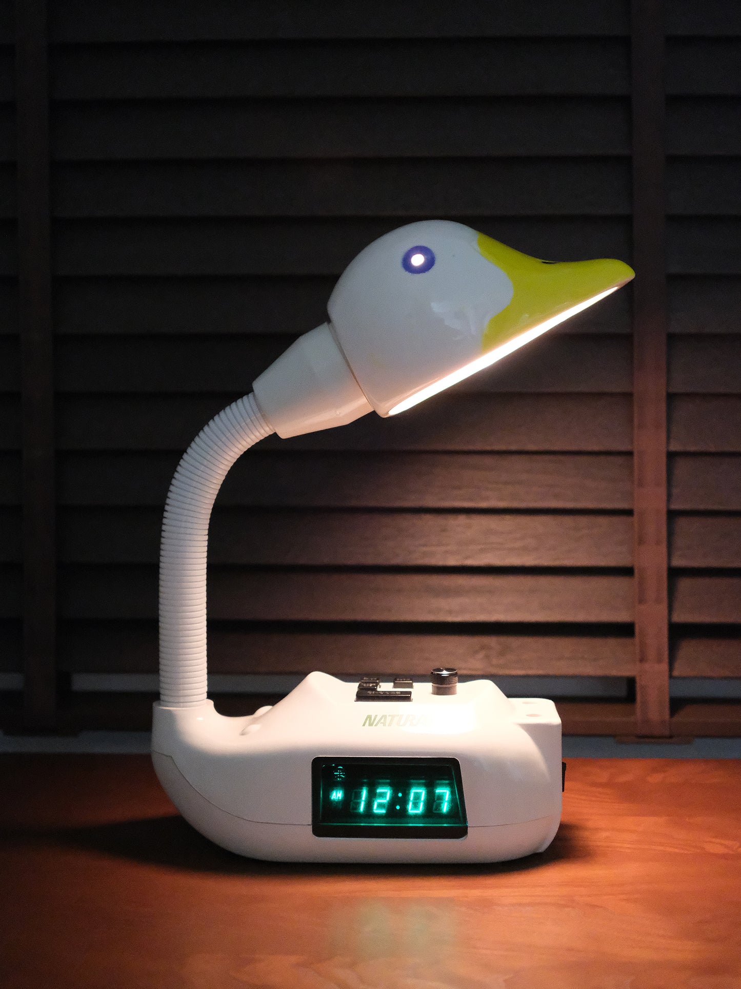 日本 昭和 天鵝 Electronic Alarm Clock Lamp 電子 鬧鐘 擡燈